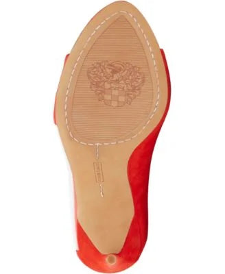 Red Transparent Panel Open Toe Stiletto Slip On Leather Dress Pumps B267426