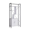 71 Inch White Display Cabinet with 7 Shelves V460