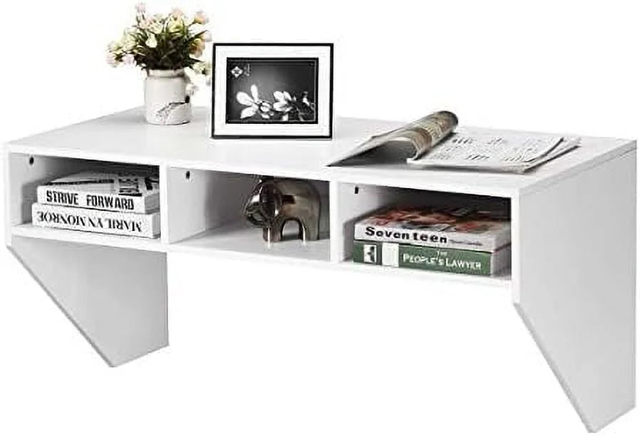 Wall Mounted Desk with 3 Shelves O41630