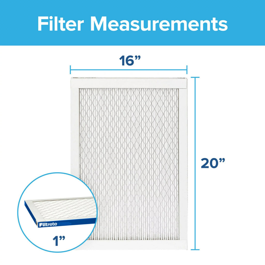 20x20x1 MERV 13 Air Filter, 4 Filters F16836