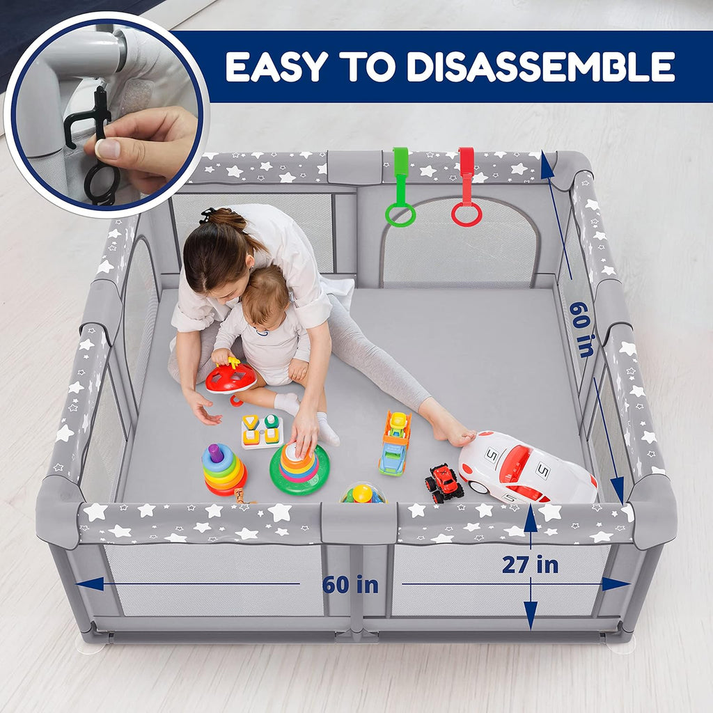 X-Large Foldable Portable Baby Playpen with Carry-Case U157085