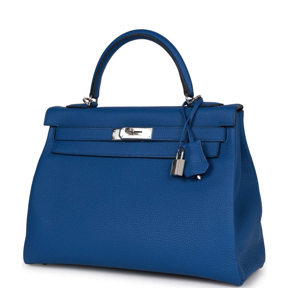 Bleu France Togo Palladium Hardware Handbag D969