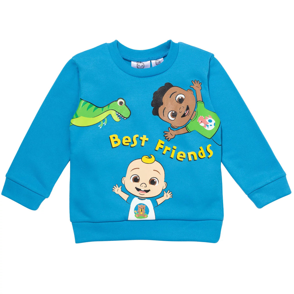 Toddler Boys Fleece Pullover Sweatshirt and Pants Set O53657