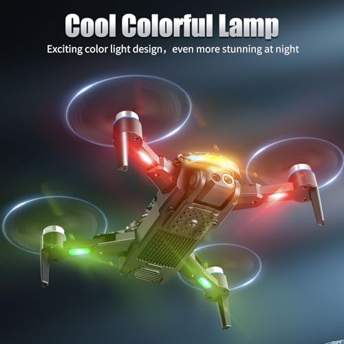 Drone with Camera 1080P RC Drone with Flashing Lights Q334