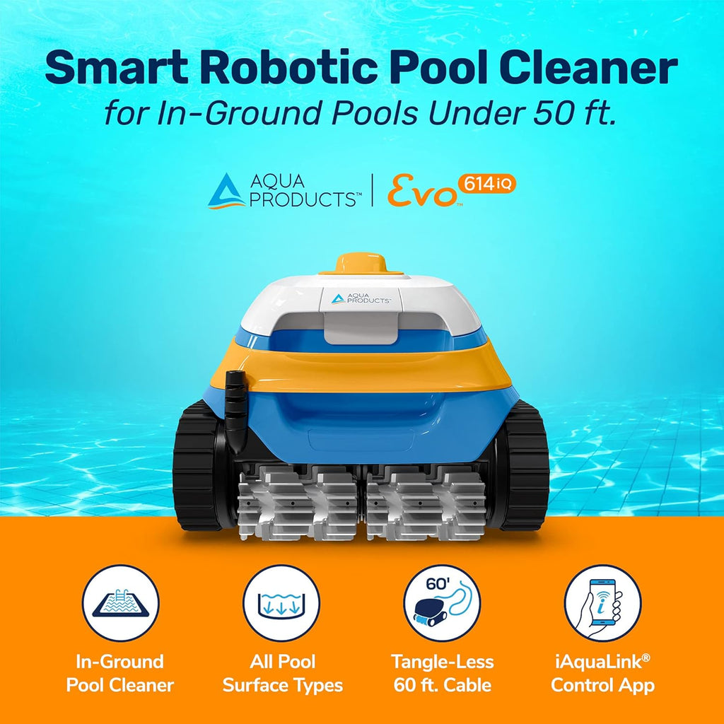 Robotic Pool Cleaner with 60ft Swivel Cable Y663