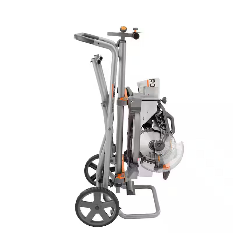 Foldable Mobile Miter Saw Stand with Mounting Braces G67777