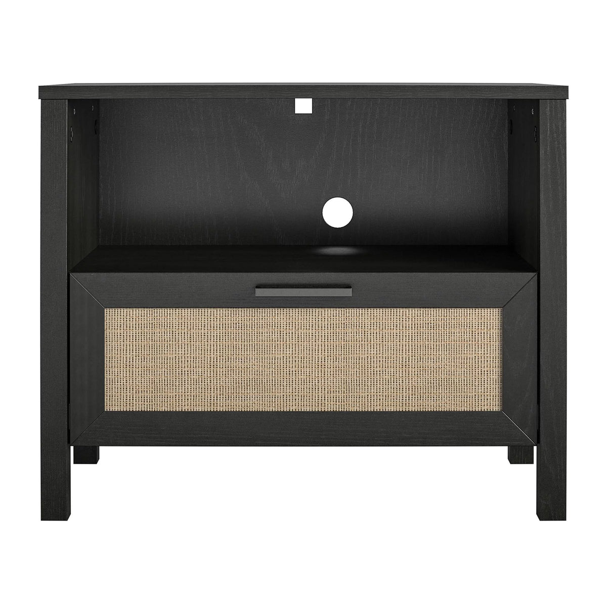 Black 1 Drawer Nightstand B320