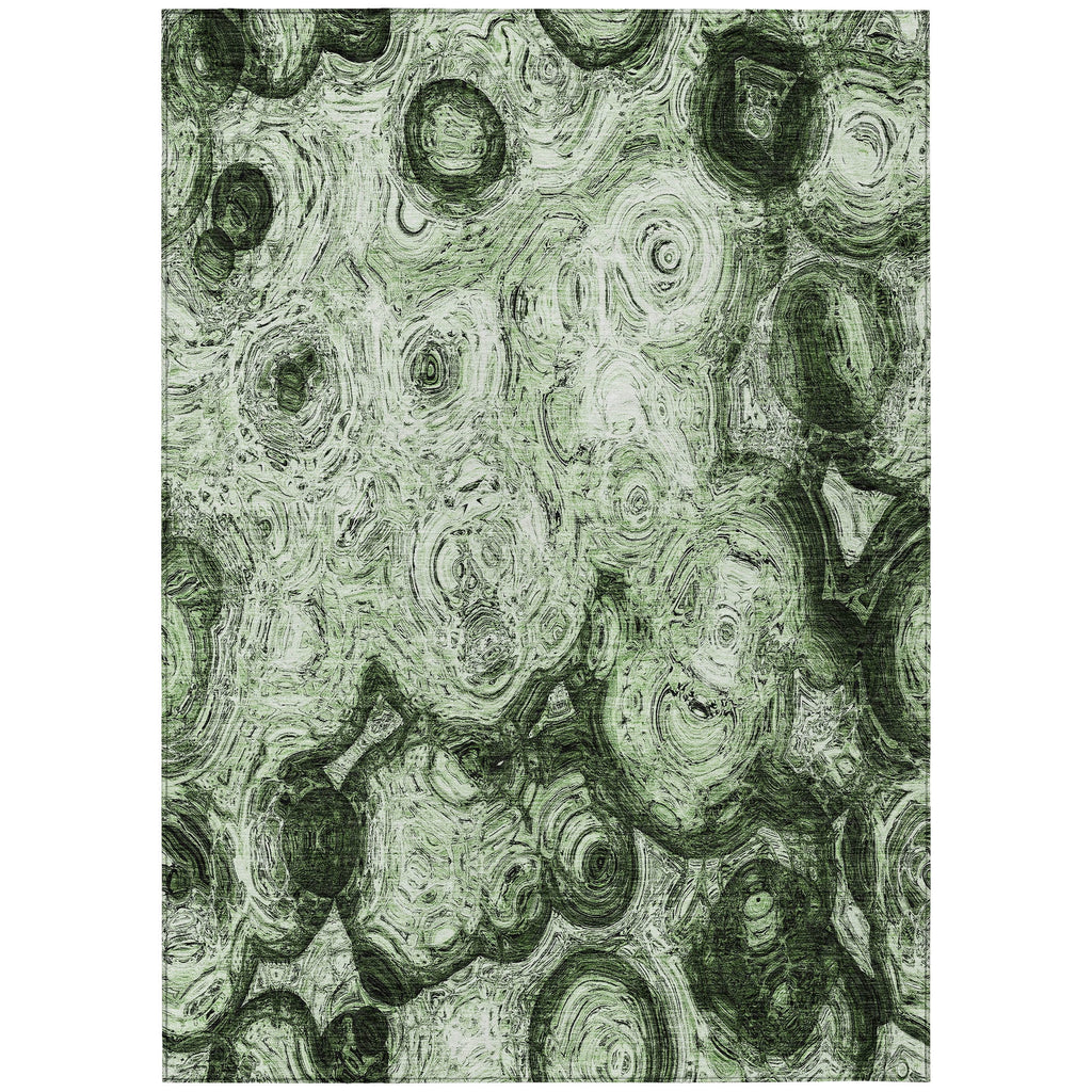 Green 9' x 12' Indoor Outdoor Area Rug T3184