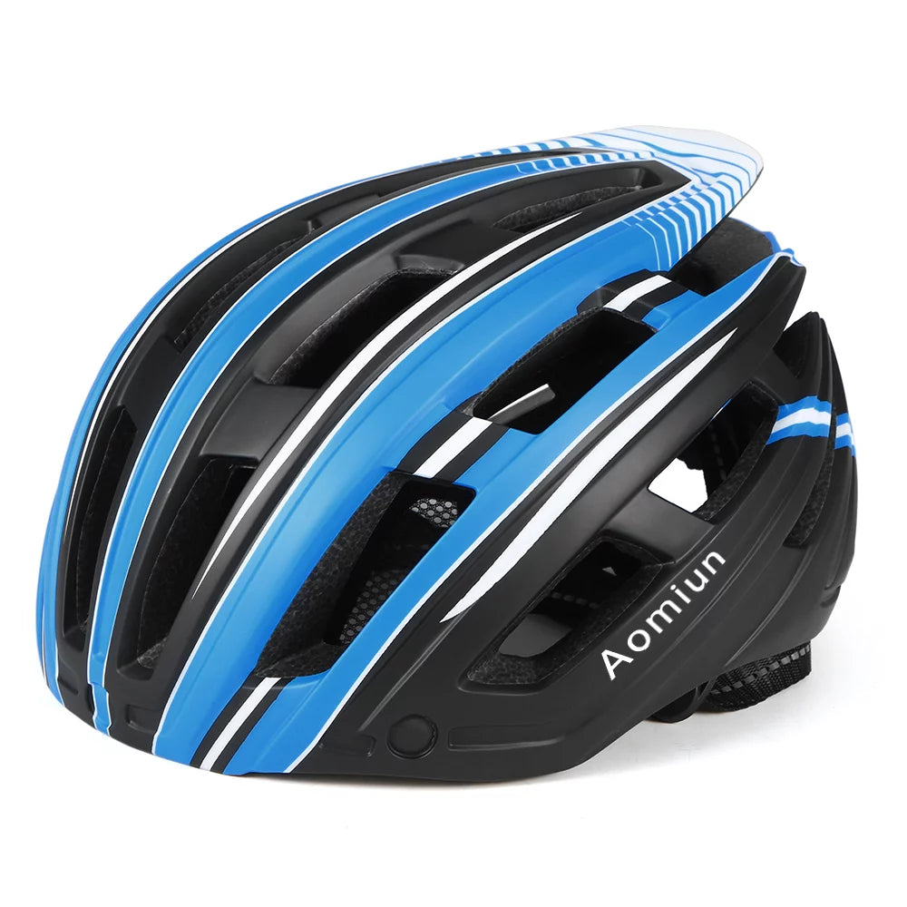 Mountain Bike Helmet with Back Light Detachable Magnetic Visor H83379