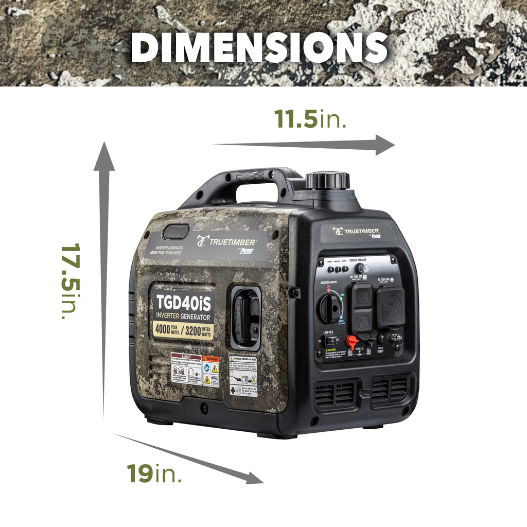 4000-Watt Gasoline Powered Inverter Generator V4283