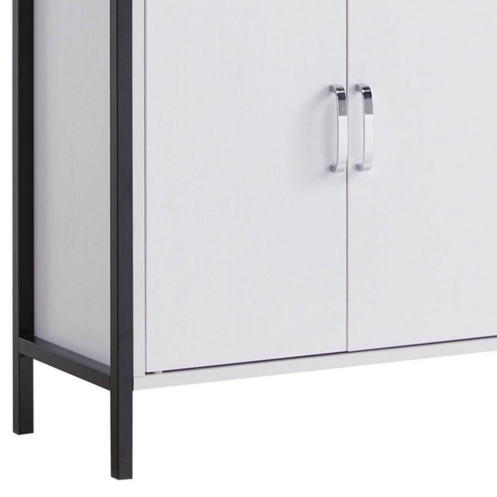71 Inch White Display Cabinet with 7 Shelves V460