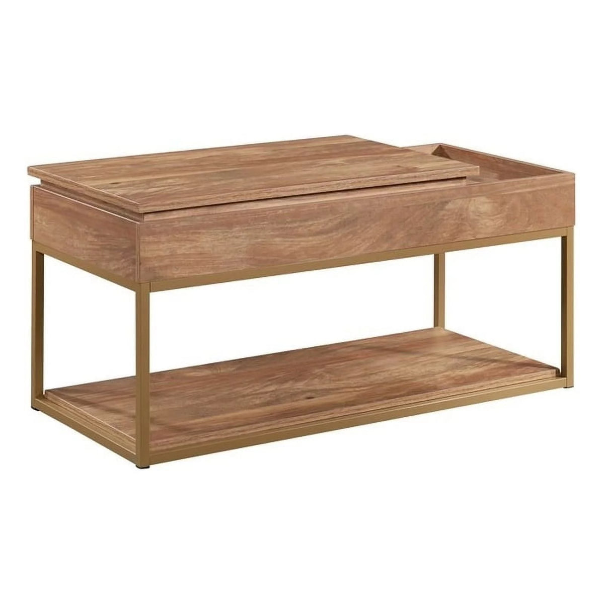 Modern Engineered Wood Lift-Top Coffee Table in Brown L662953
