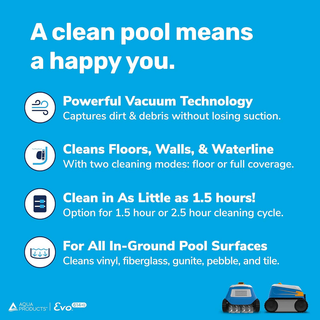 Robotic Pool Cleaner with 60ft Swivel Cable Y663