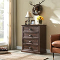 White 5 Drawer Wood Dresser L167
