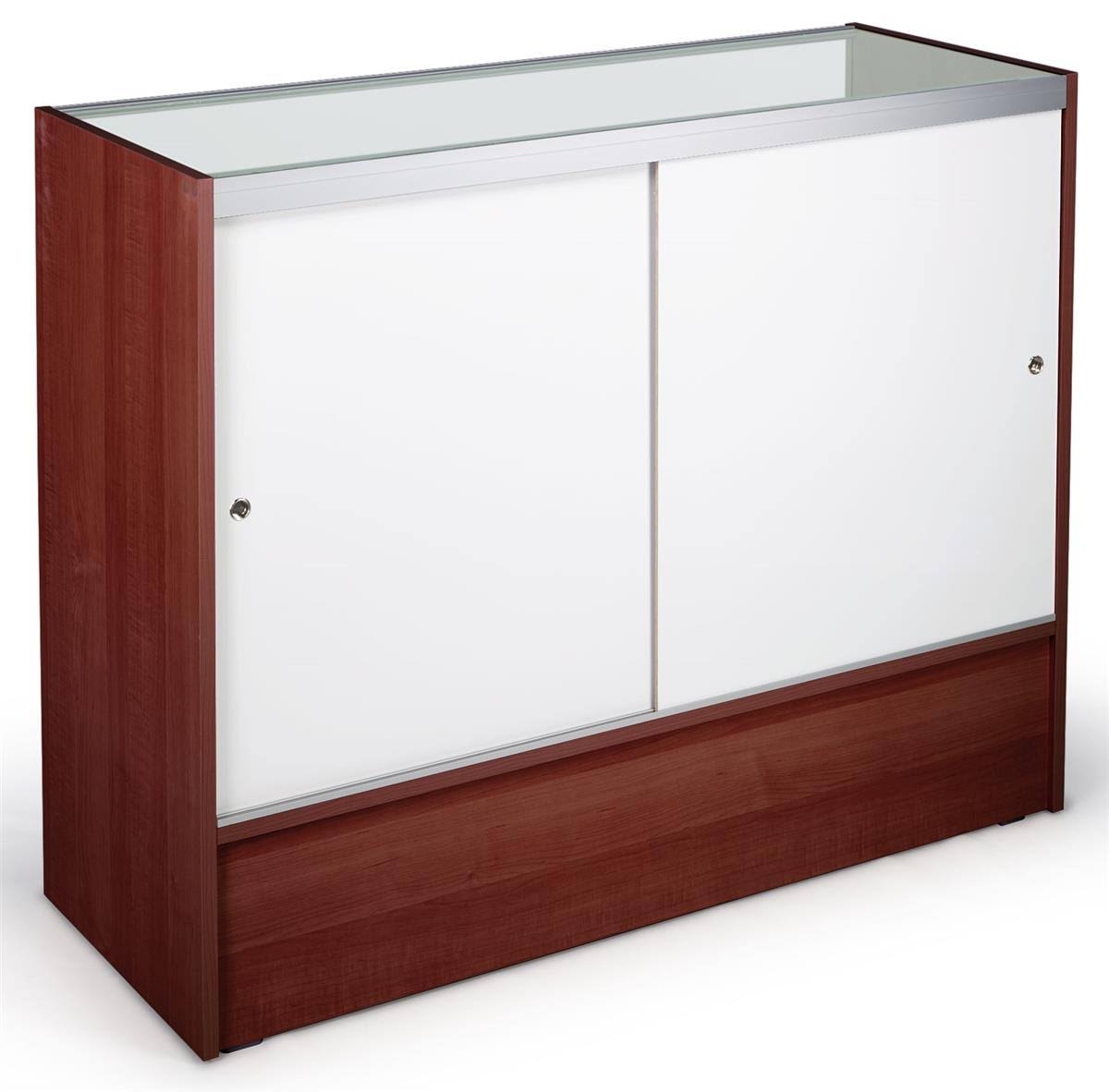 Counter Showcase with Cherry Melamine Finish M495000