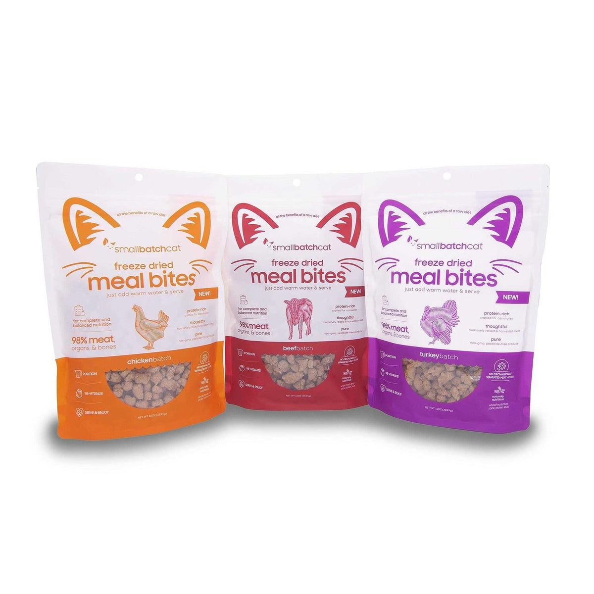 Freeze-Dried Cat Beef Meal Bites 10 oz N3146