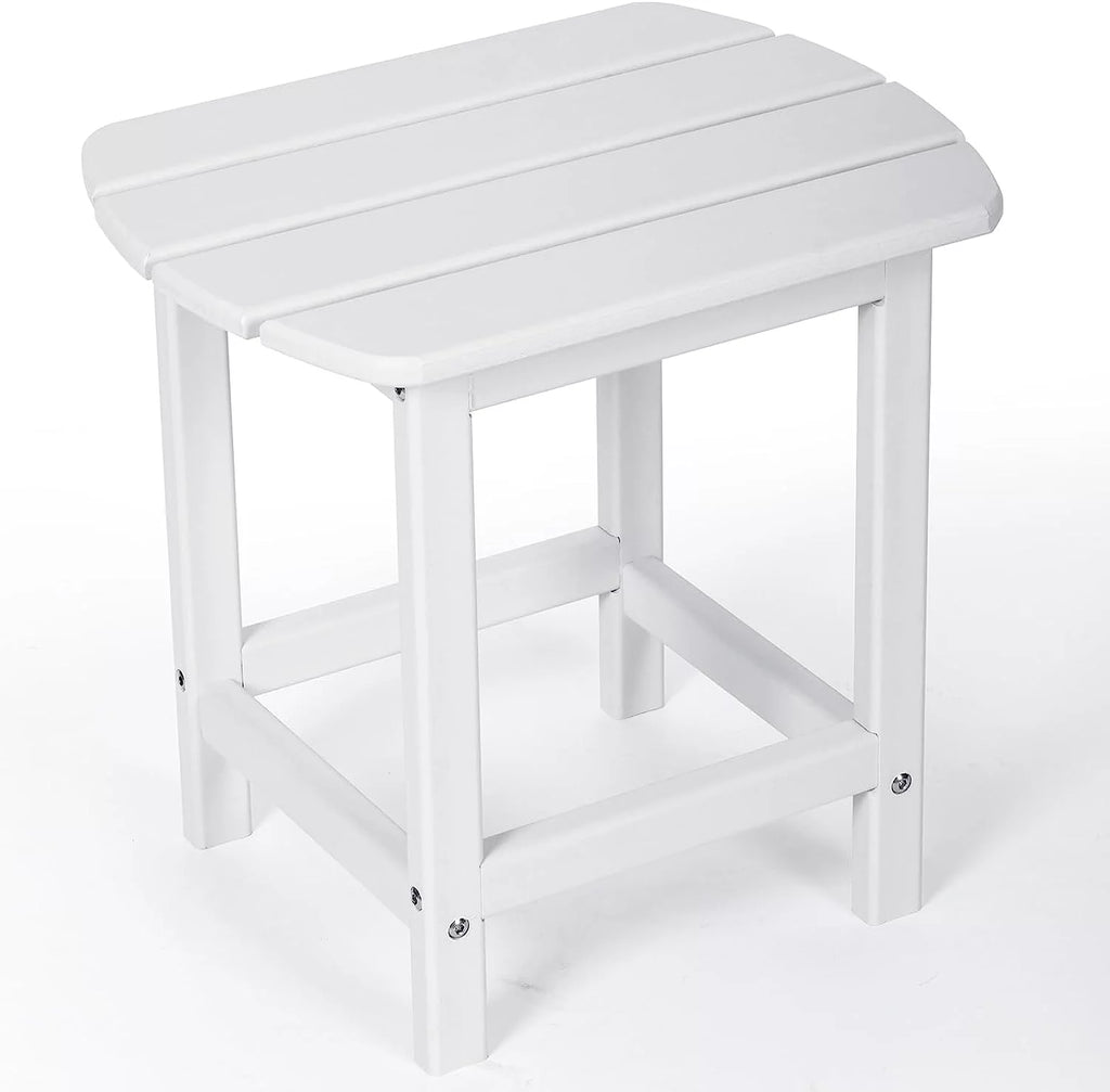 White HDPE Outdoor Side Table B6173