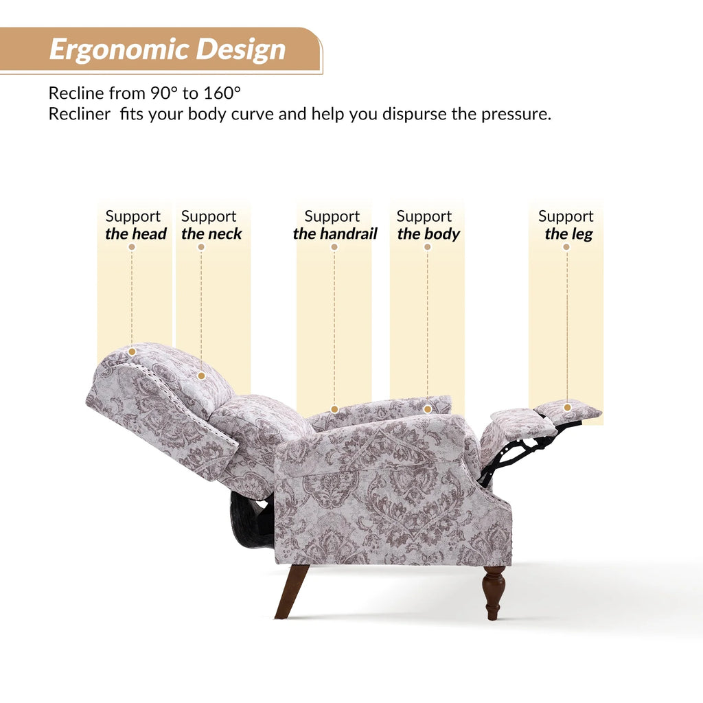 Set of 2 Upholstered Recliner Chairs J4429
