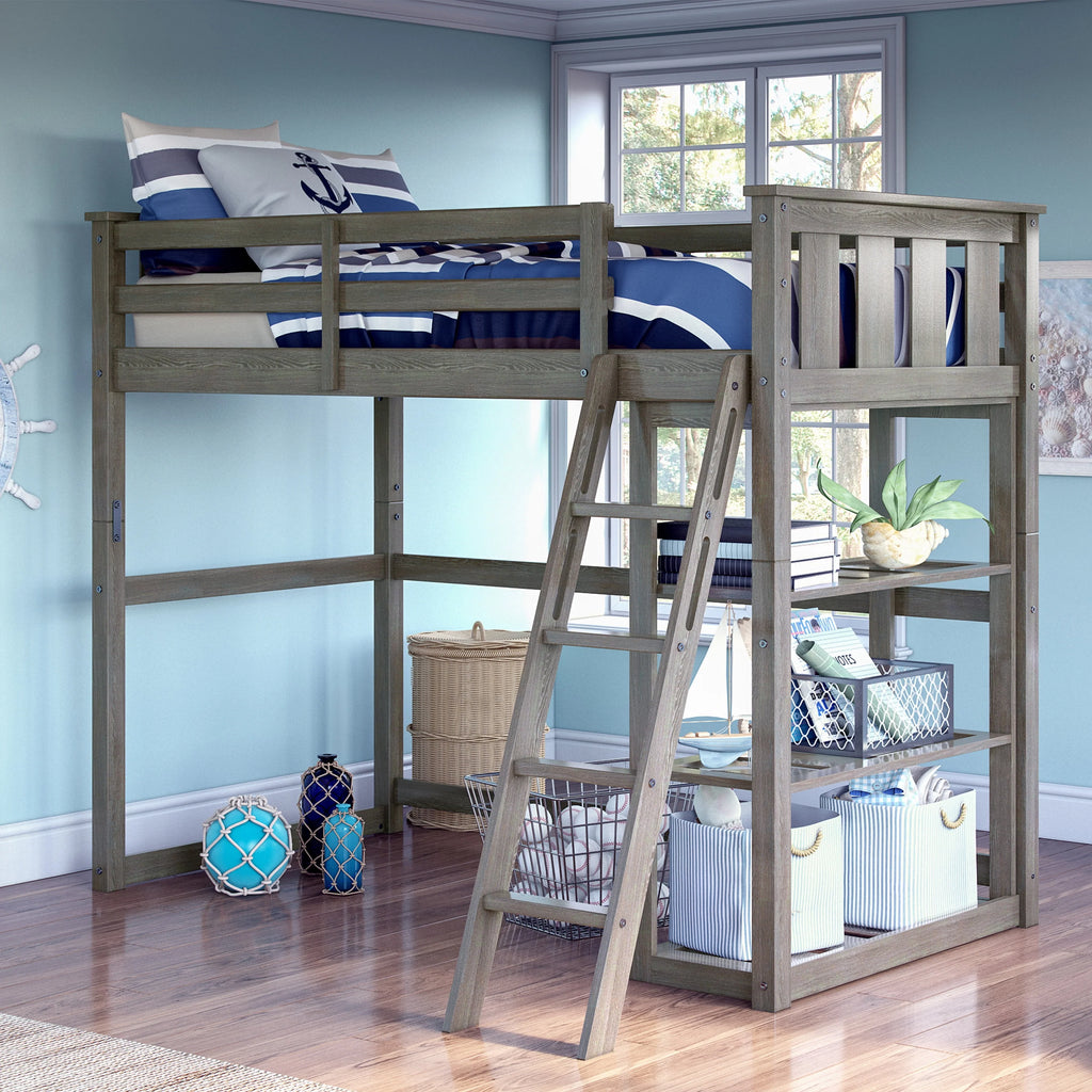 Twin Loft Bed Espresso S452