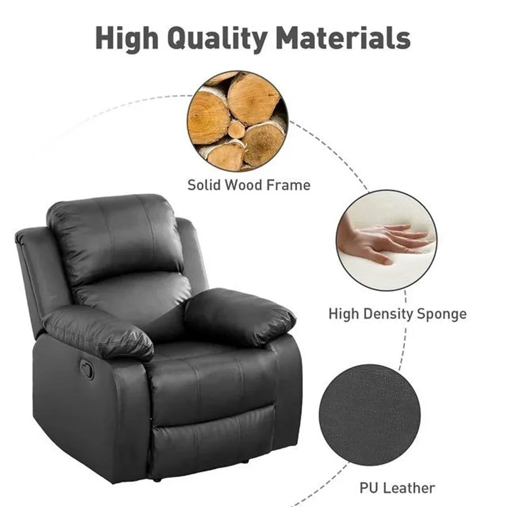 38" Leather Recliner Chair K61079