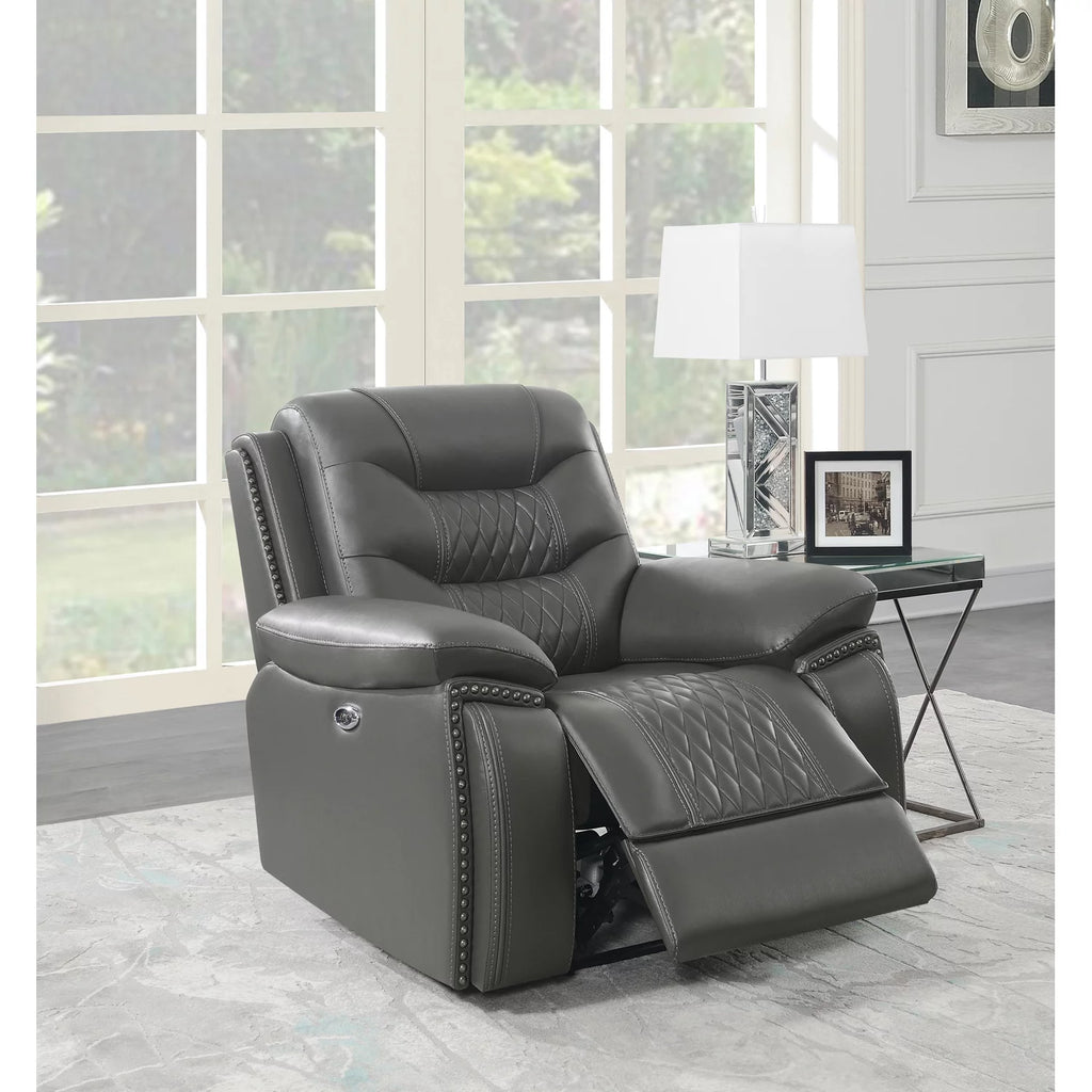 Charcoal Power Recliner D70126