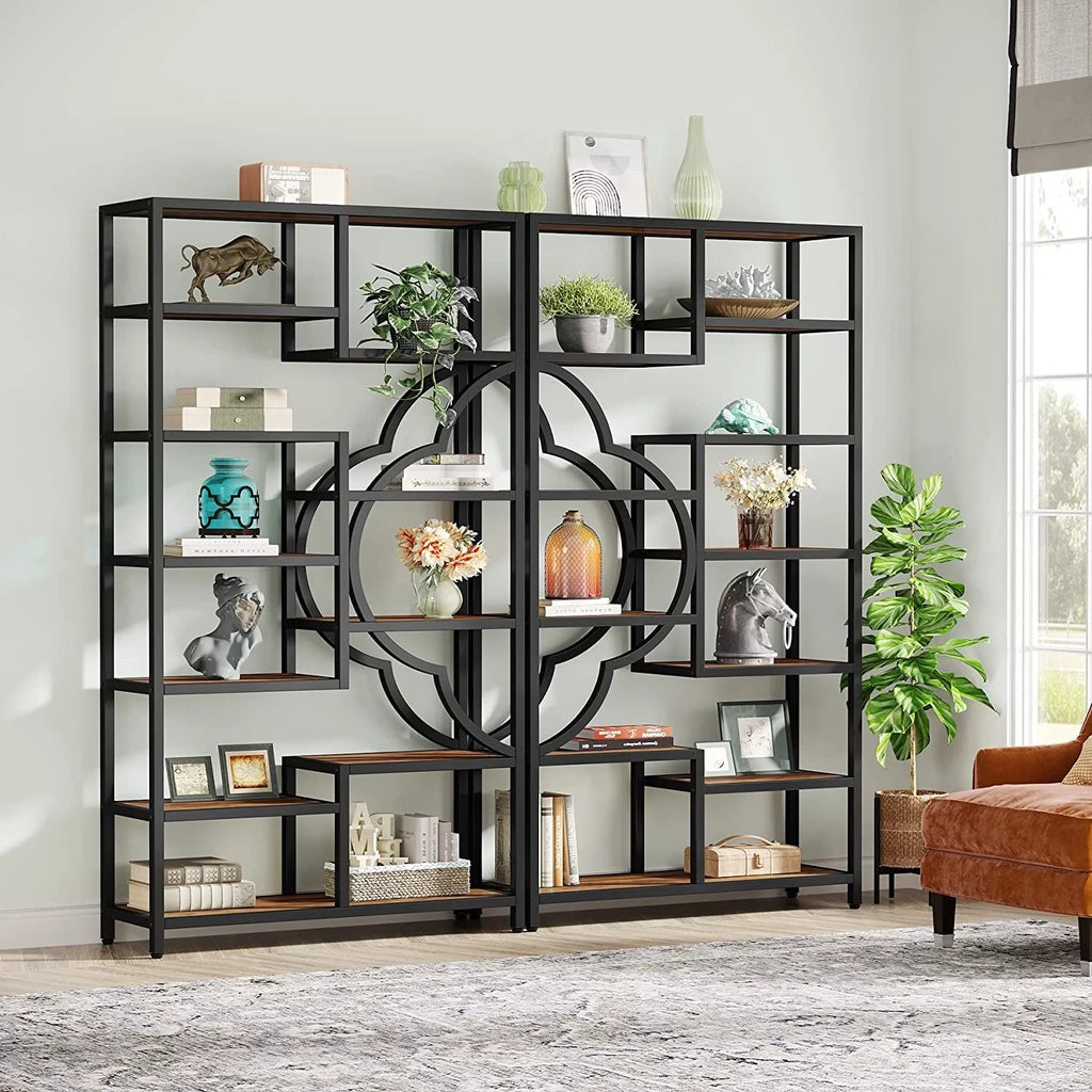 11-Shelves Tall Bookshelf 2PCS C2564