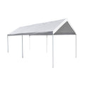 White Steel Carport V967121
