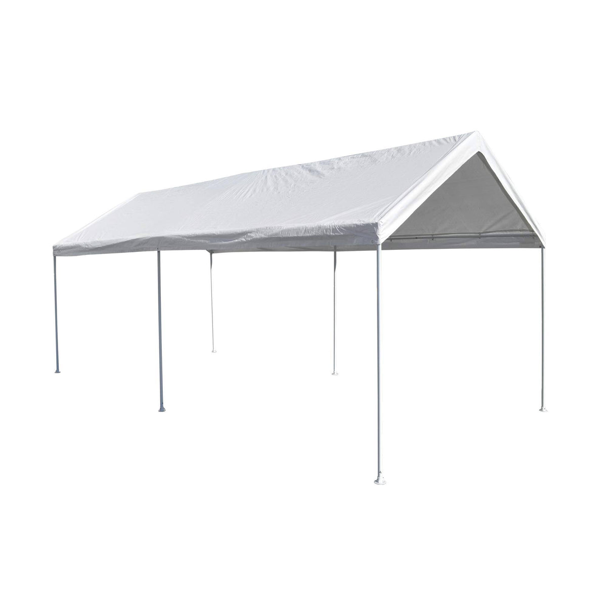 White Steel Carport V967121