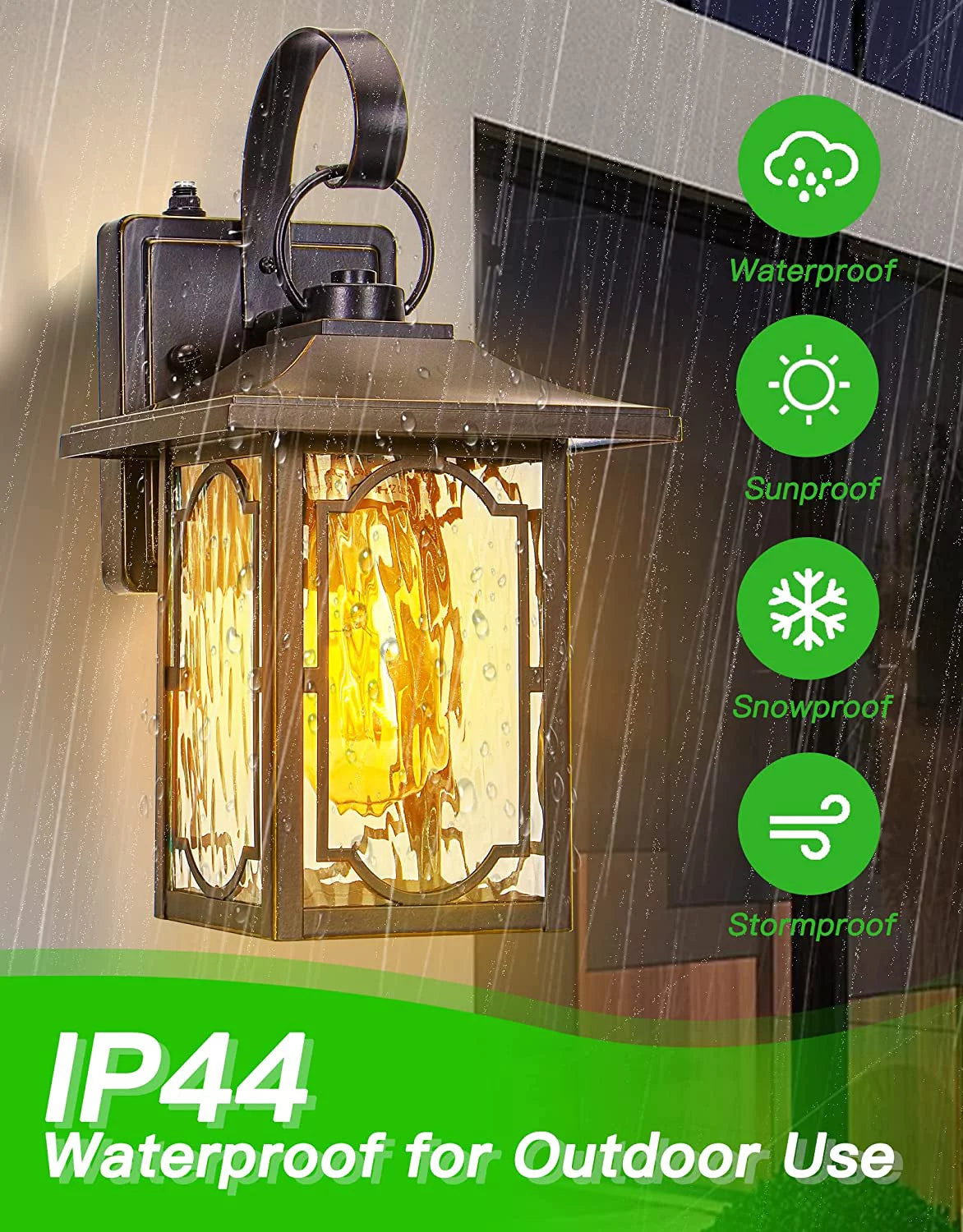 Motion Sensor Waterproof Wall Lanterns Z247871