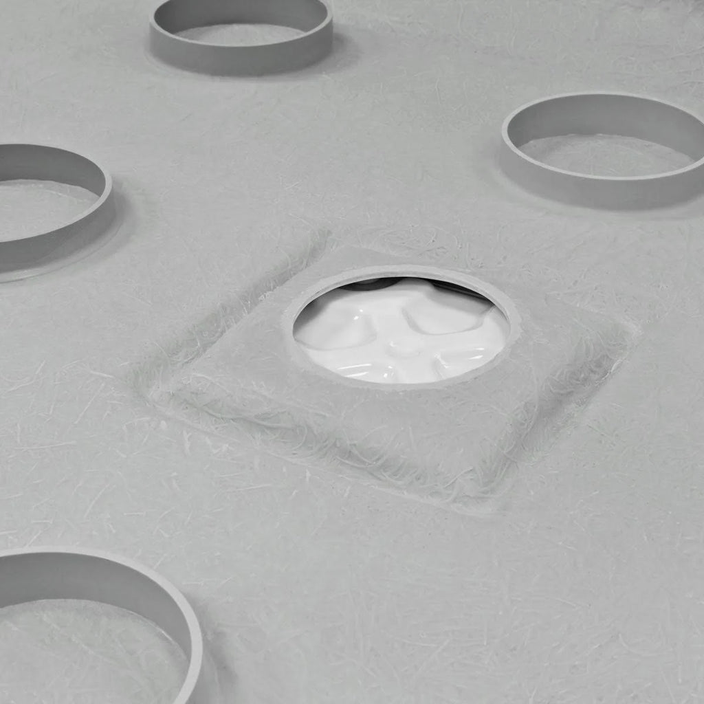 36 x 36 Left Double Threshold Shower Pan Base C86153