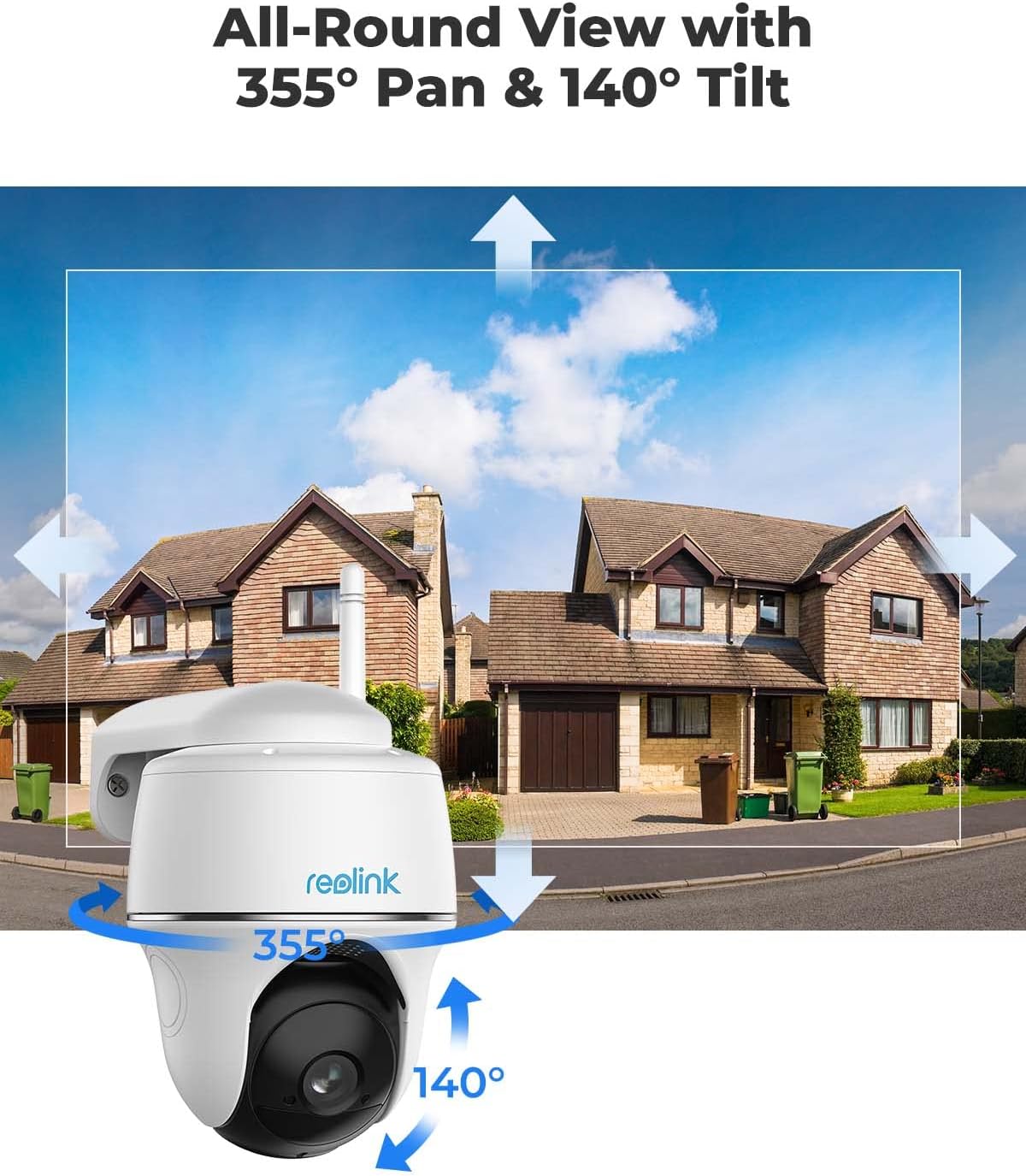 Solar Powered Wireless Security Camera with Pan Tilt C374