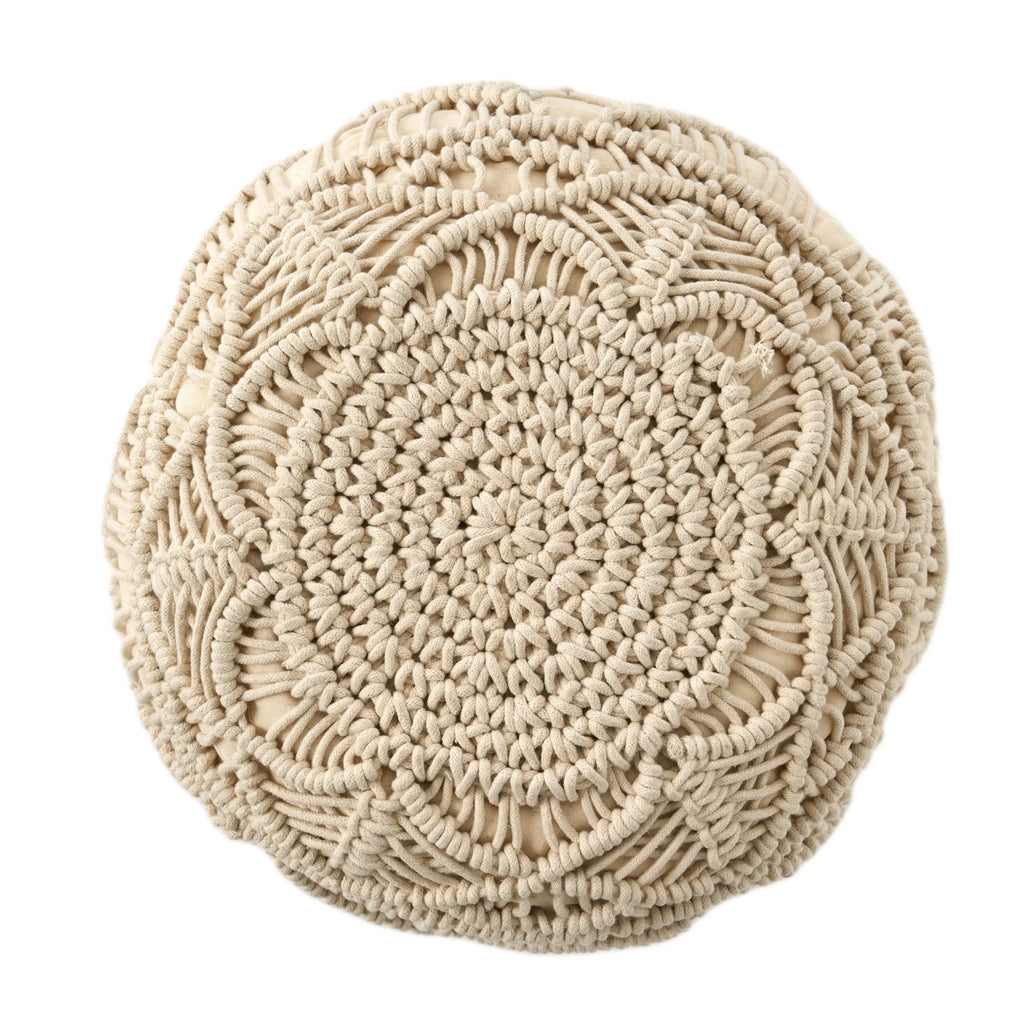 Fabric Cube Pouf N159215