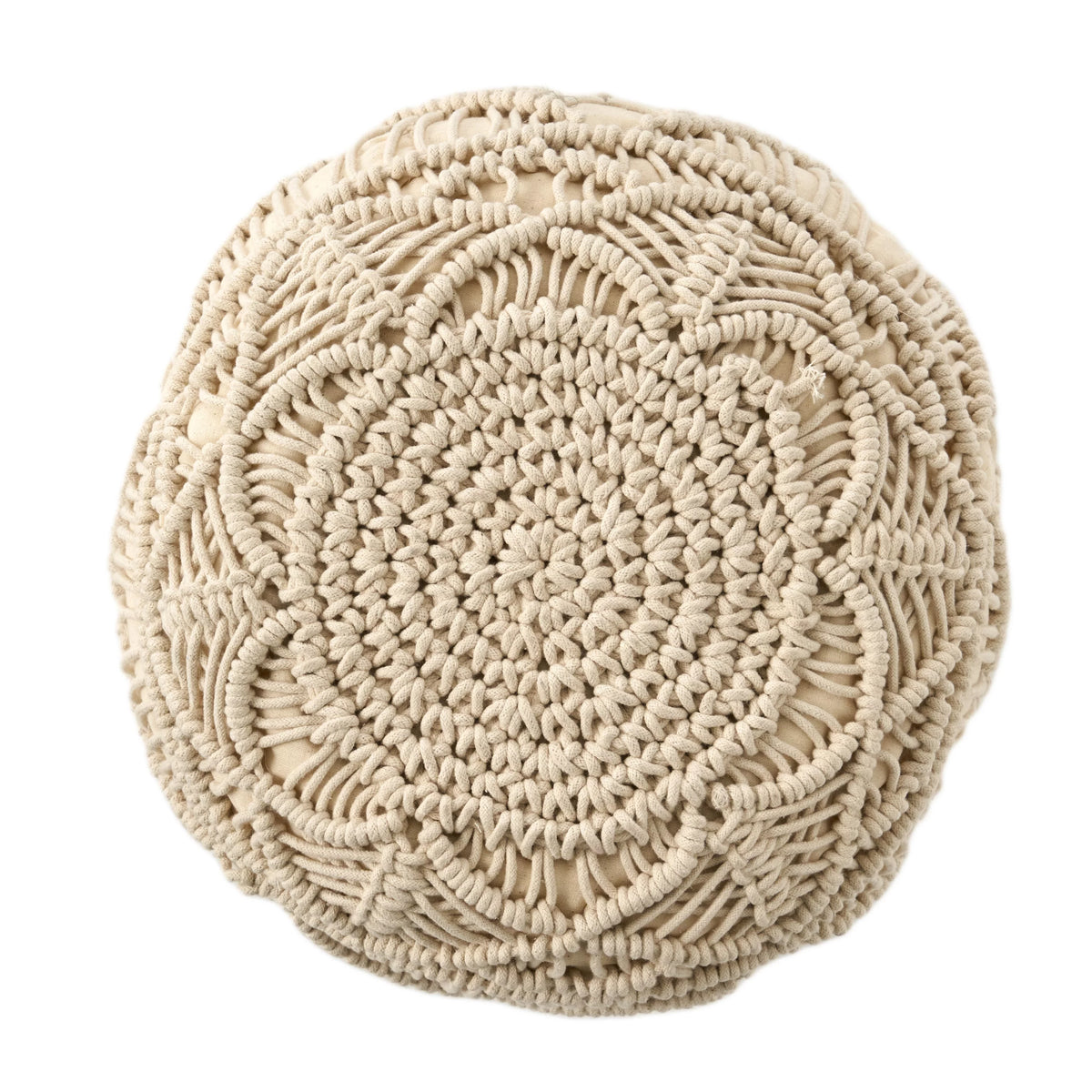 Fabric Cube Pouf N159215