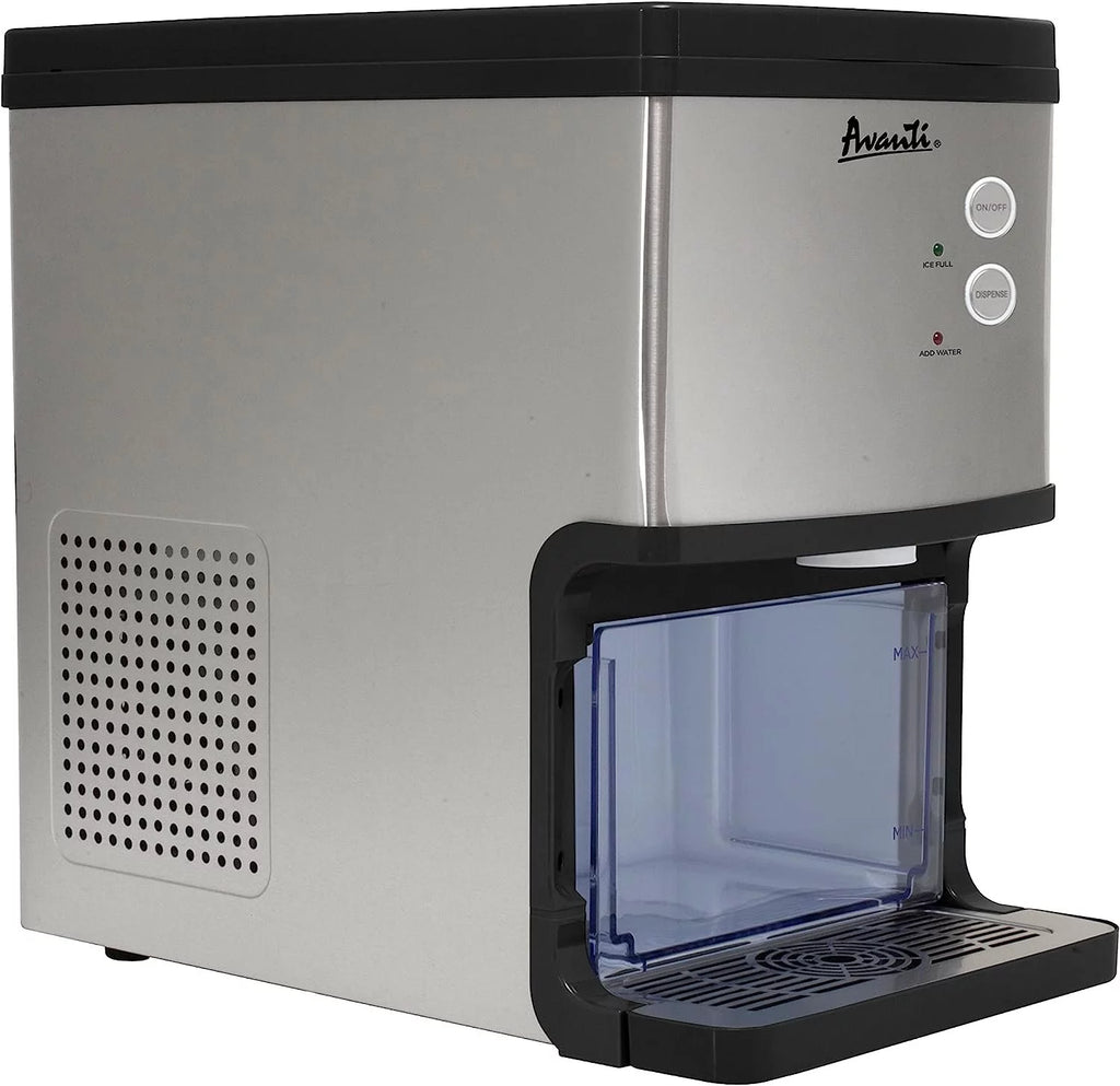 Countertop Nugget Ice Maker and Dispenser, 33 lbs, Stainless Steel R1164