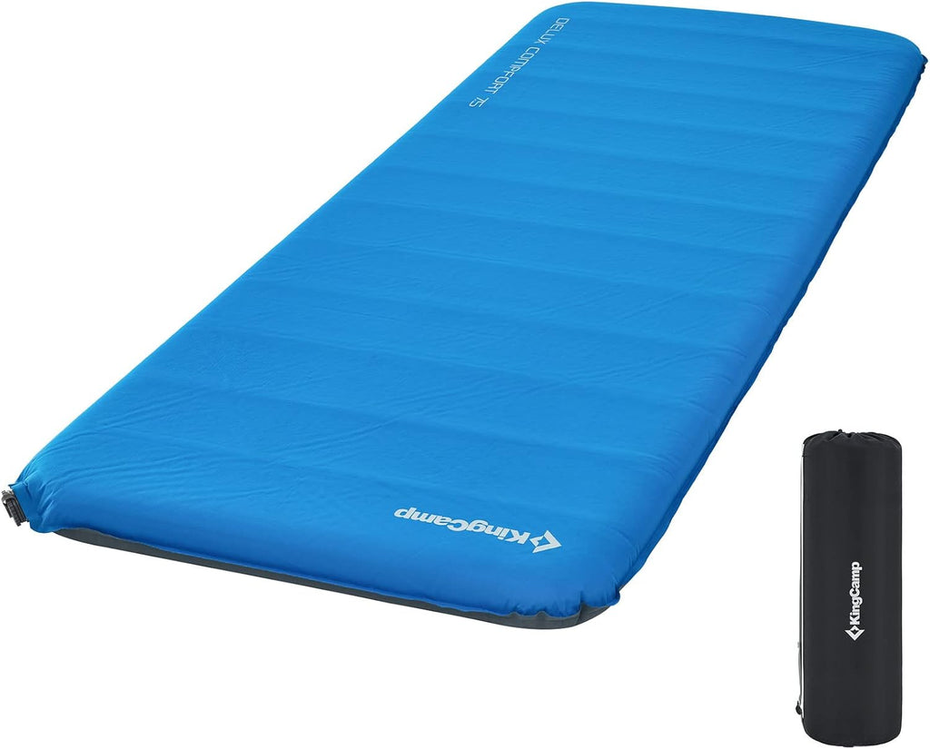 Self Inflating Camping Sleeping Pad 11 R Value 3 Thick Lightgrey S784