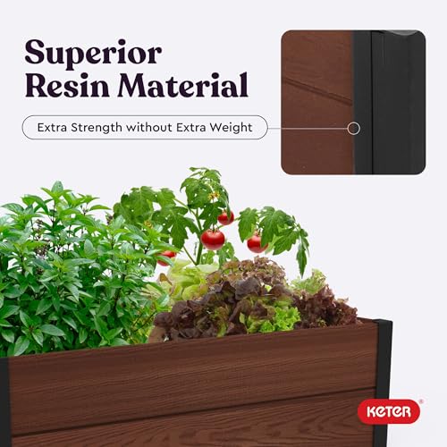 48" x 48" Wood Look Raised Garden Bed X855