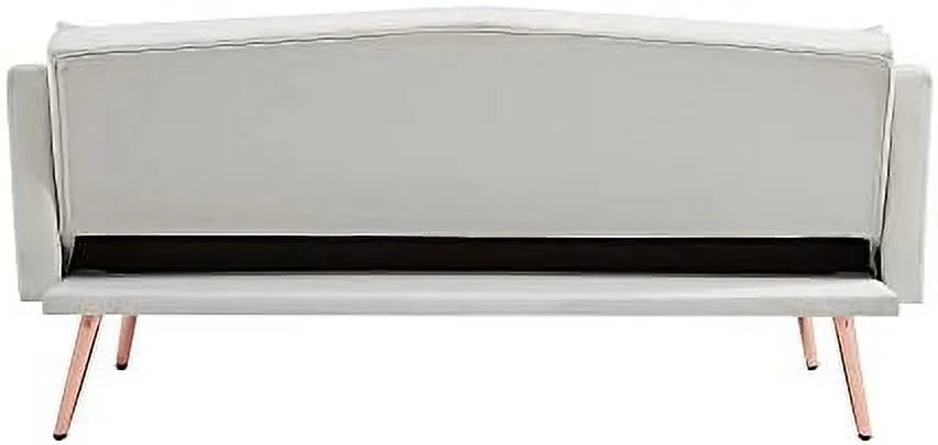 65” Convertible Velvet Sofa Bed with 2 Pillows J7724