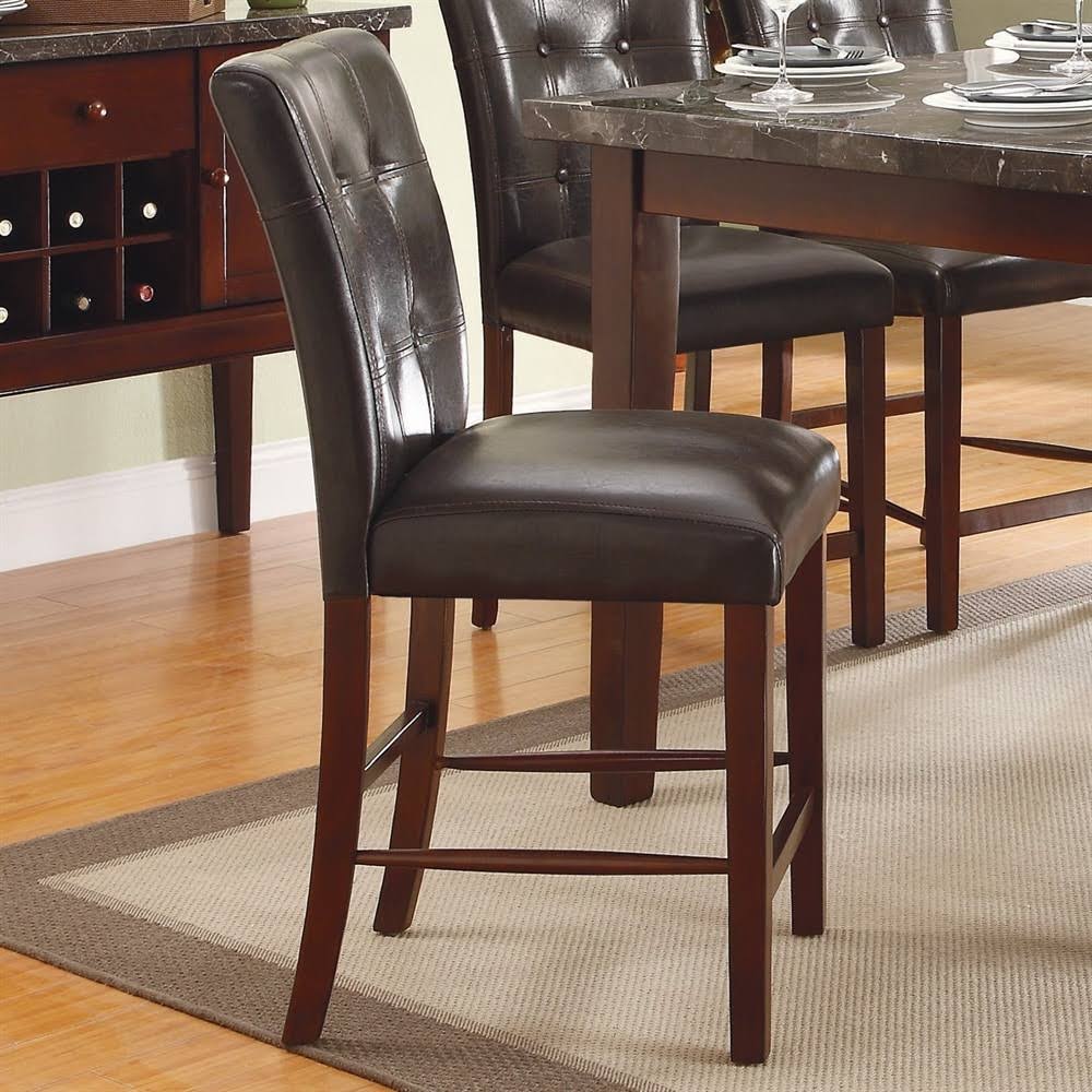 Espresso Counter Height Chair Set of 2 W967