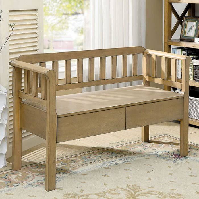 Weathered Natural Bench R87657