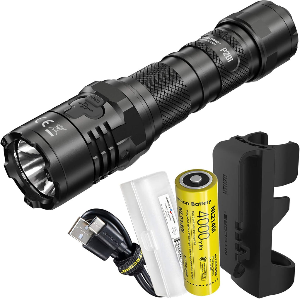 1800 Lumen USB-C Rechargeable Tactical Flashlight Y6564