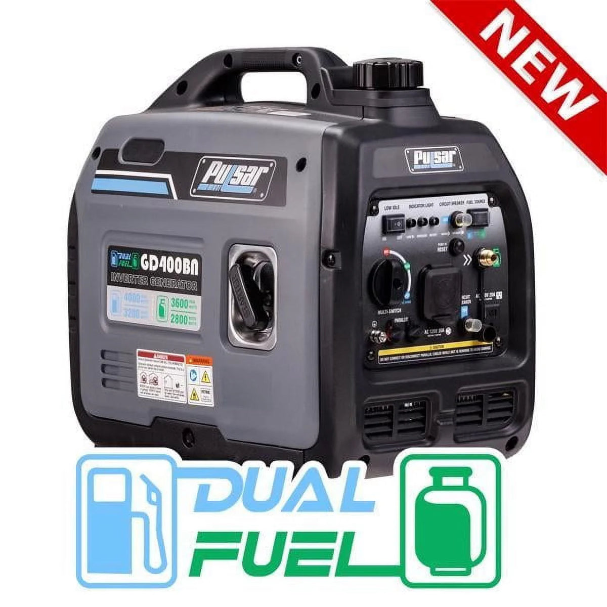 4000W Portable Dual Fuel Generator J12044