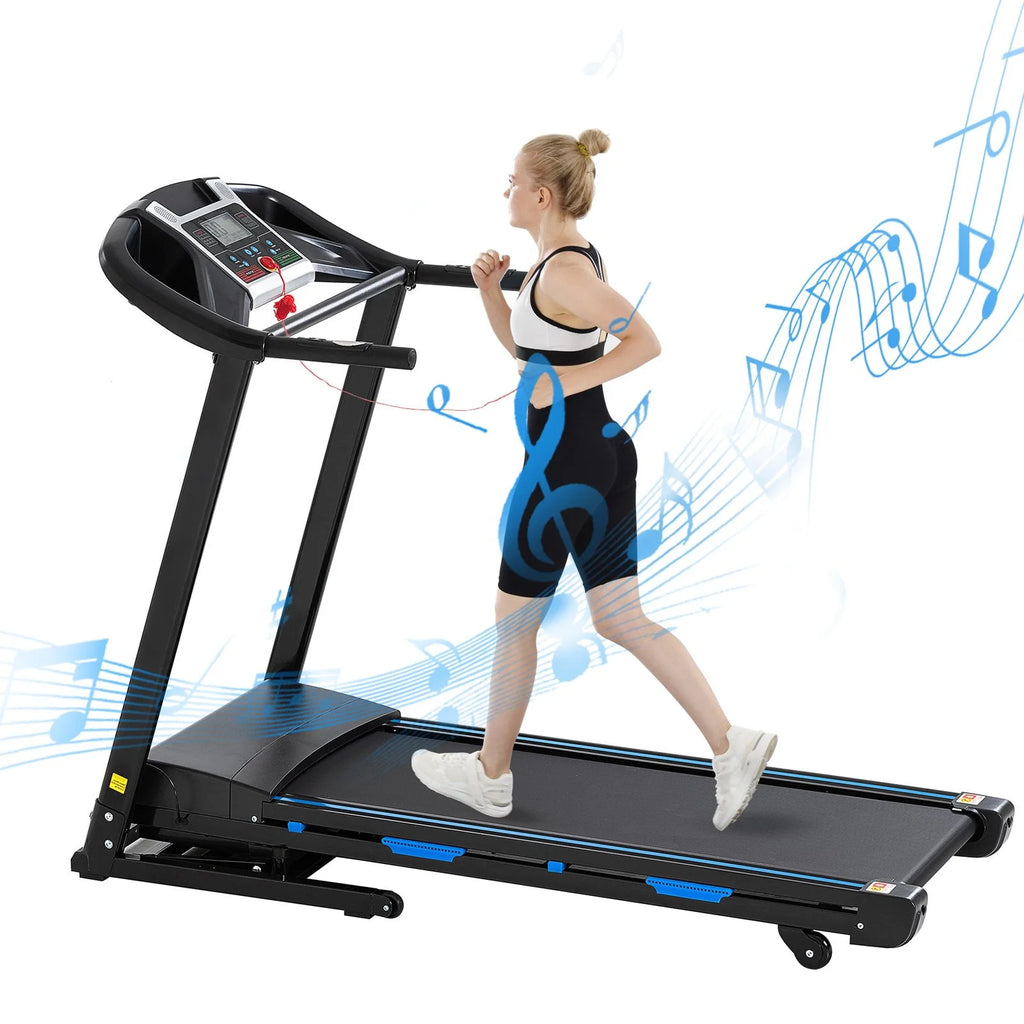 3.5HP Foldable Electric Treadmill with Incline Q230425