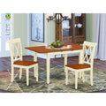 3Pc Rectangular Table With 2 Double X Back Chairs I865610