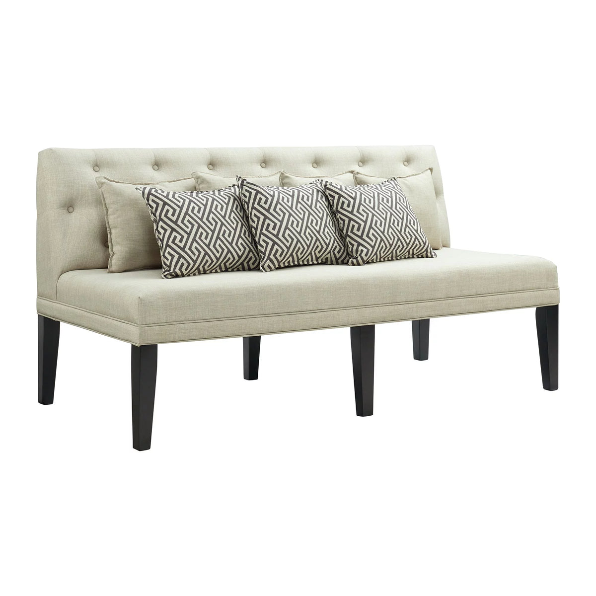 Beige Sofa with Seven Pillows B519