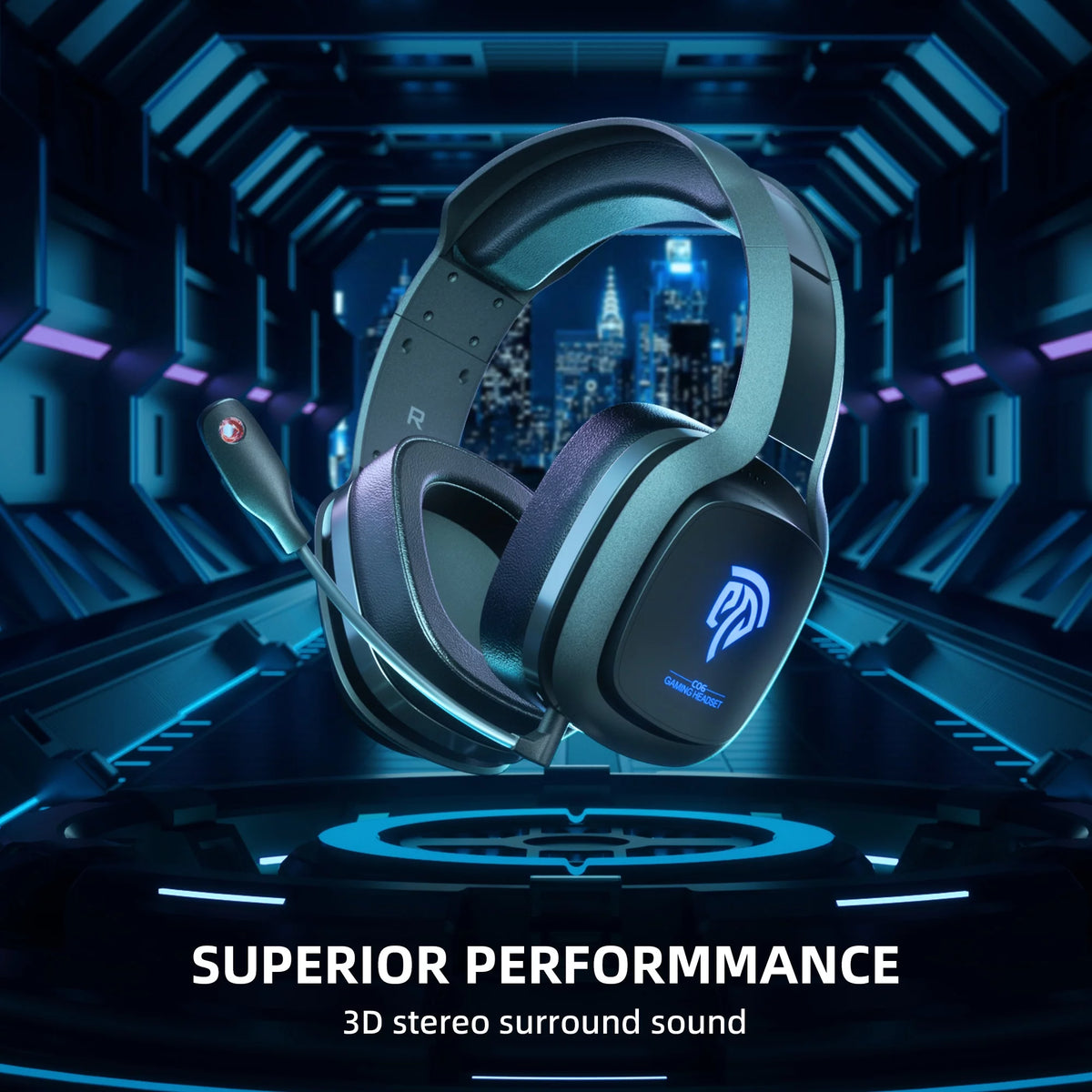 Wireless PC Gaming Headset with Detachable Microphone S294