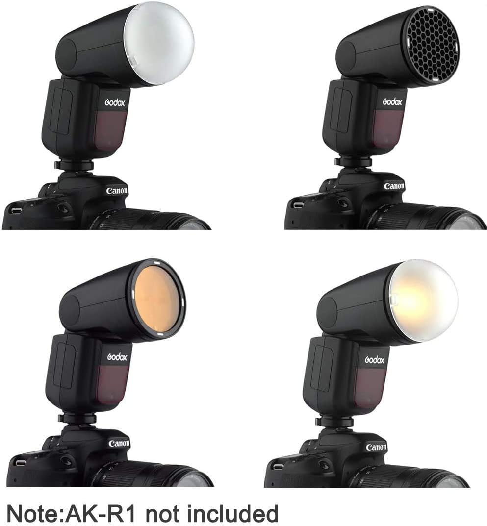 Round Head On Camera Flash Speedlite with Lithium Battery D6855