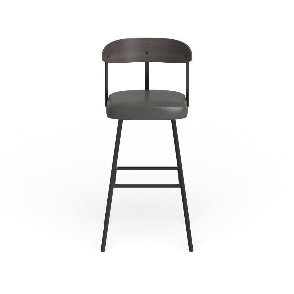 Swivel Counter and Bar Stool Caramel Faux Leather E81044