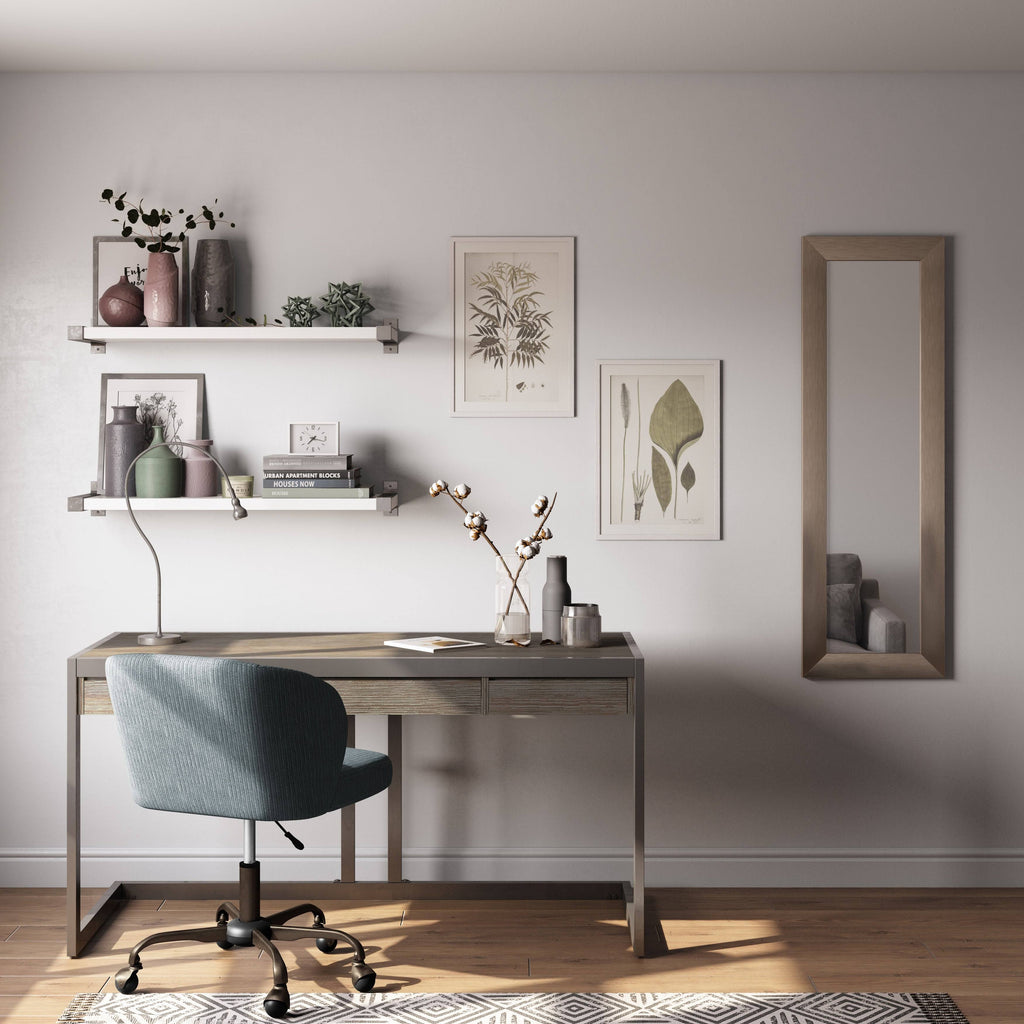 Solid Acacia Wood 60 inch Writing Desk C57349