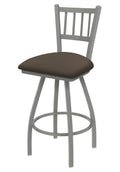 Swivel Counter Stool with Anodized Nickel Finish O362