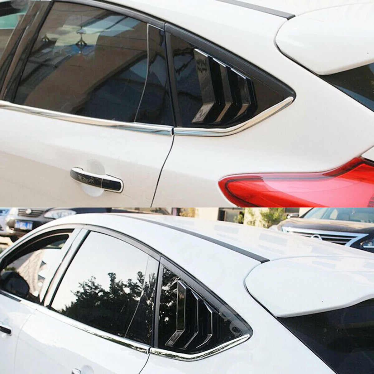 Rear Window Louvers Carbon Fiber Style K914387